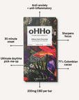 CBDay Dark Chocolate bar with descriptive text