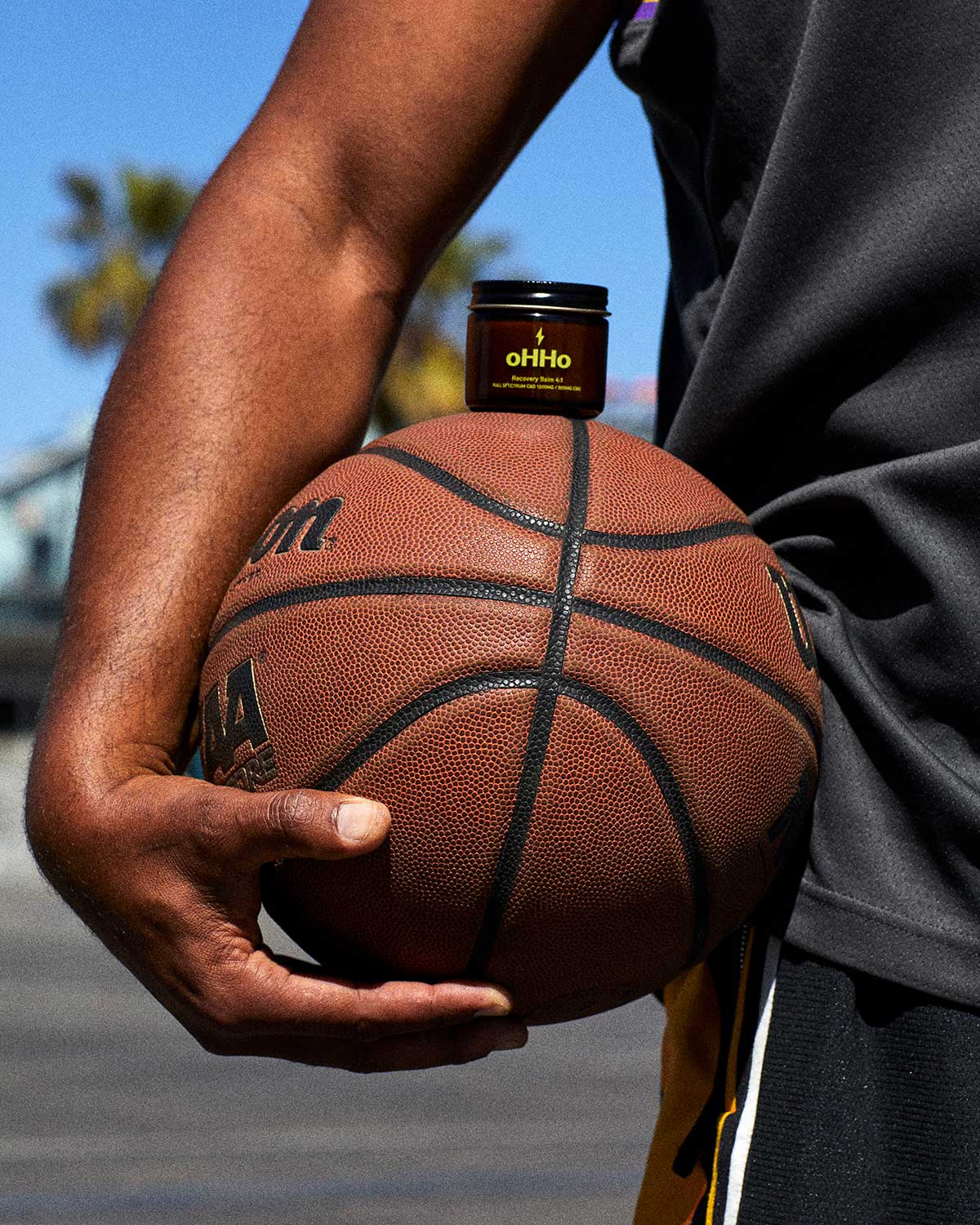 Recovery Balm on baseball
