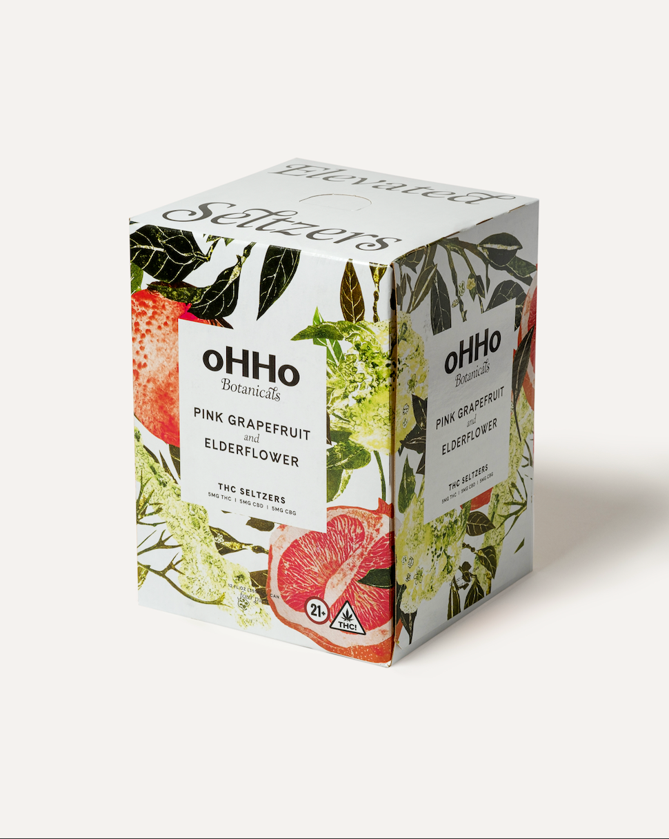 Pink Grapefruit and Elderflower Seltzer