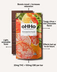 Wild orange chocolate bar with descriptive text