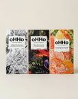 oHHo Chocolate Trio — Wild Orange, Salted Caramel and CBNight D9 THC
CBD chocolate bundle