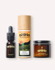 Ritual duo with rest oil and recovery balm. Perfect before bed.