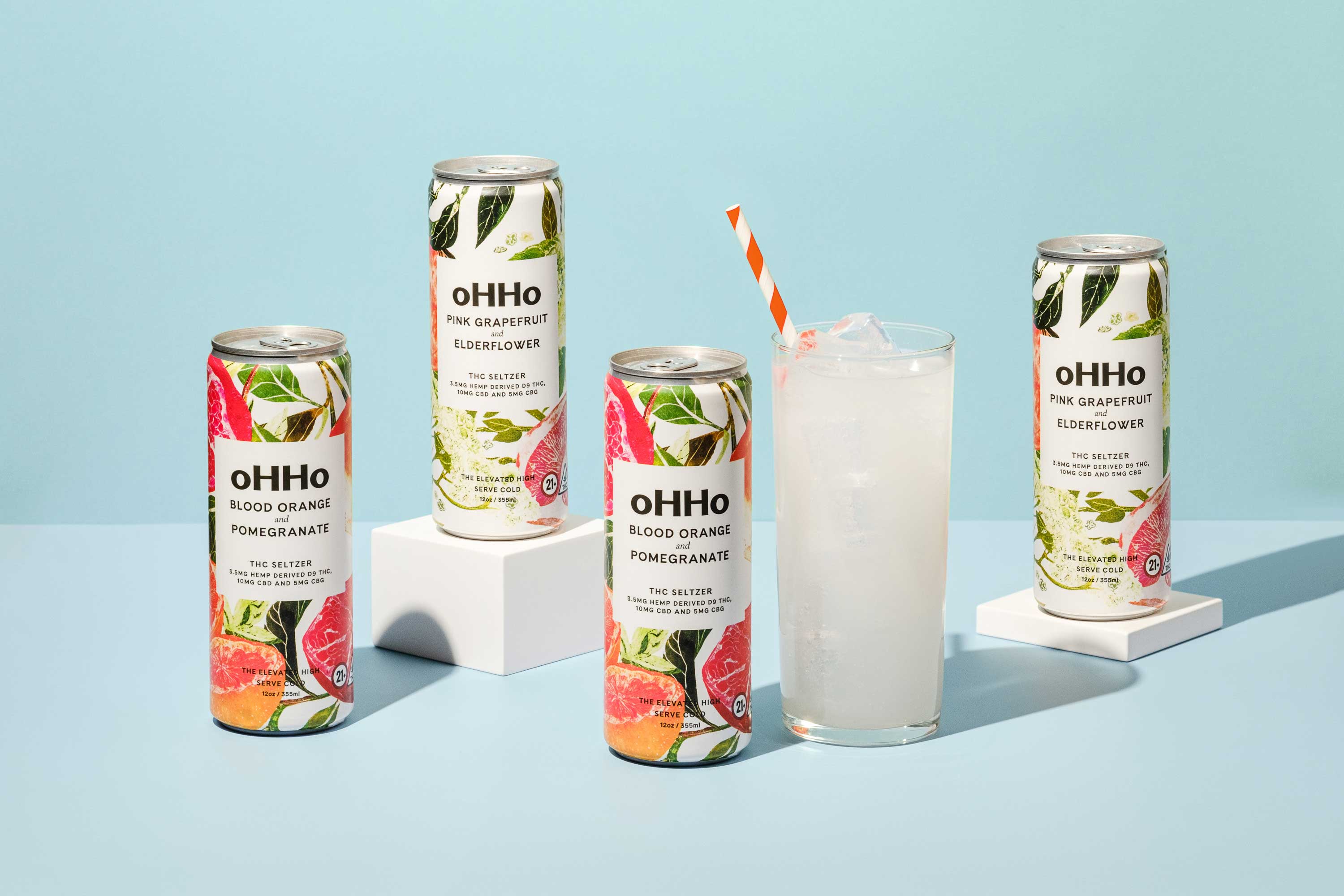 THC Seltzers vs Pink Grapefruit Mixer