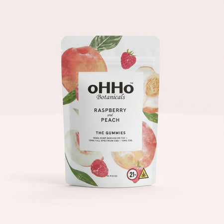 Raspberry Peach D9 THC Gummies | 5mg Bold Buzz – oHHo