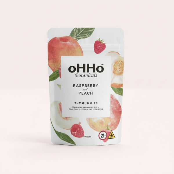 Raspberry Peach D9 THC Gummies | 5mg Bold Buzz – oHHo