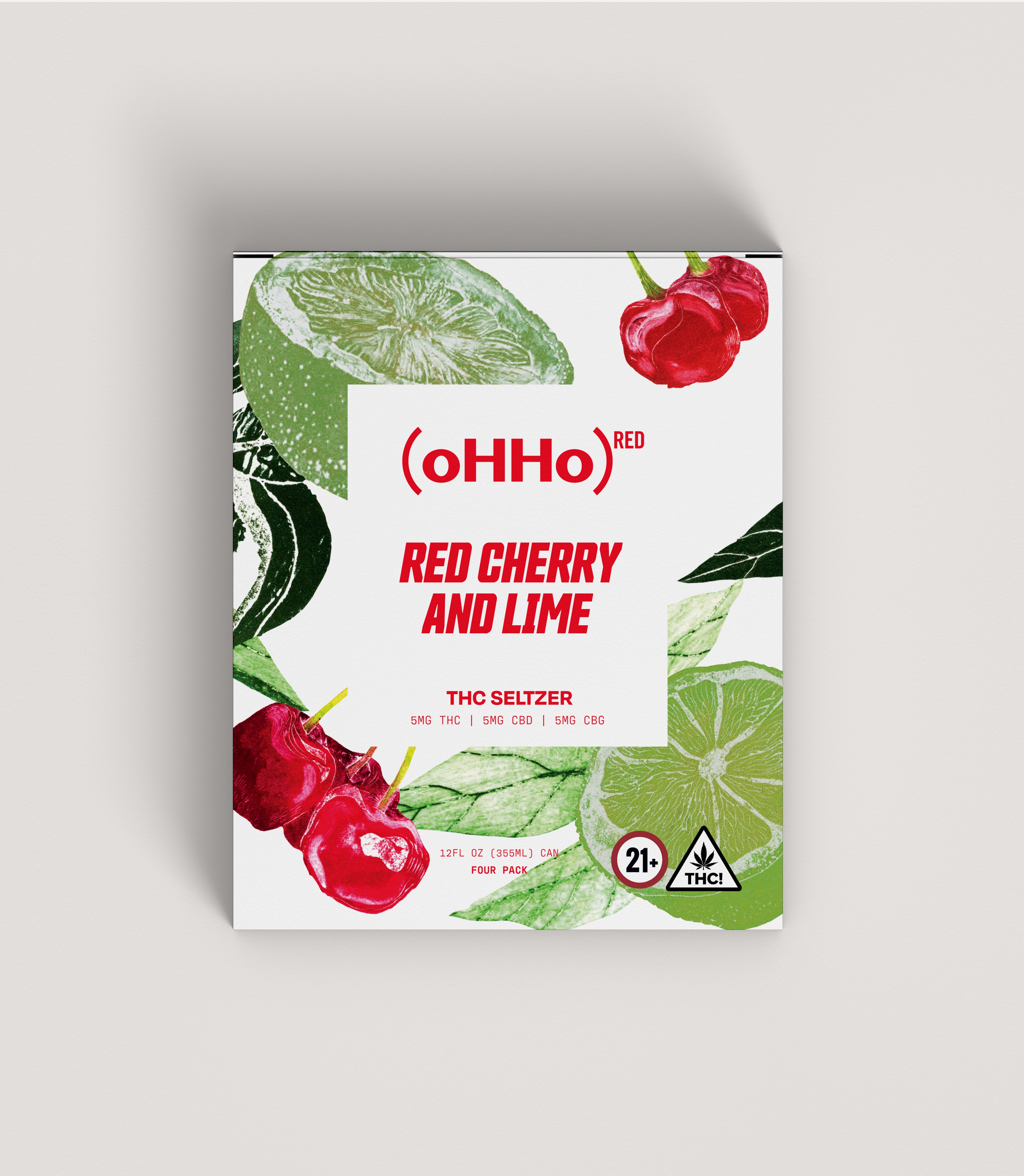 (oHHo)RED Cherry and Lime Seltzer