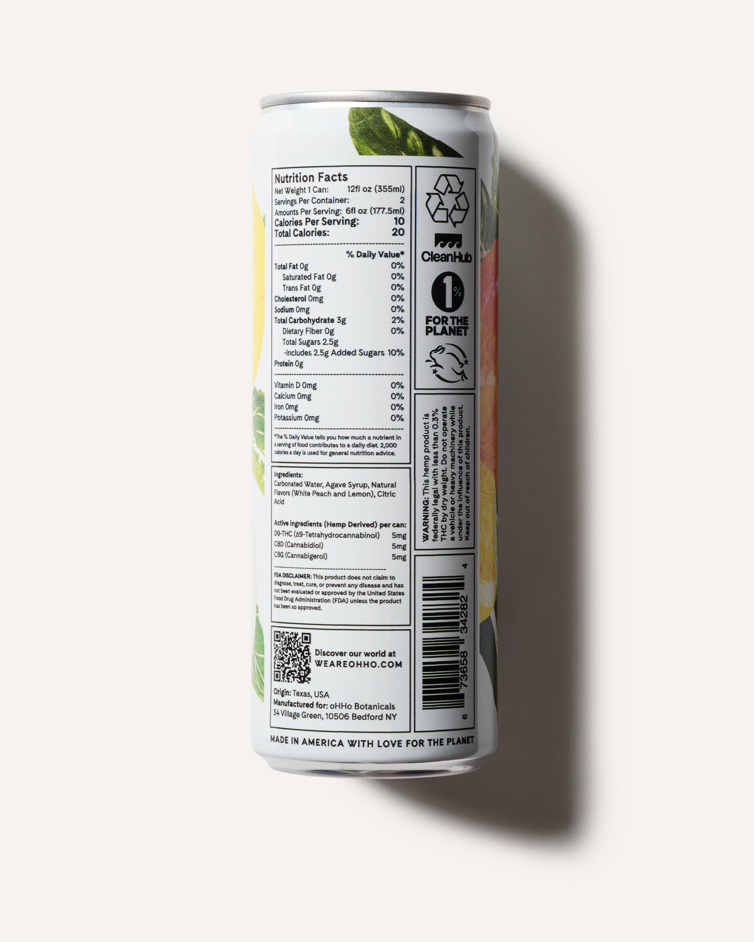 White Peach &amp; Lemon Seltzer