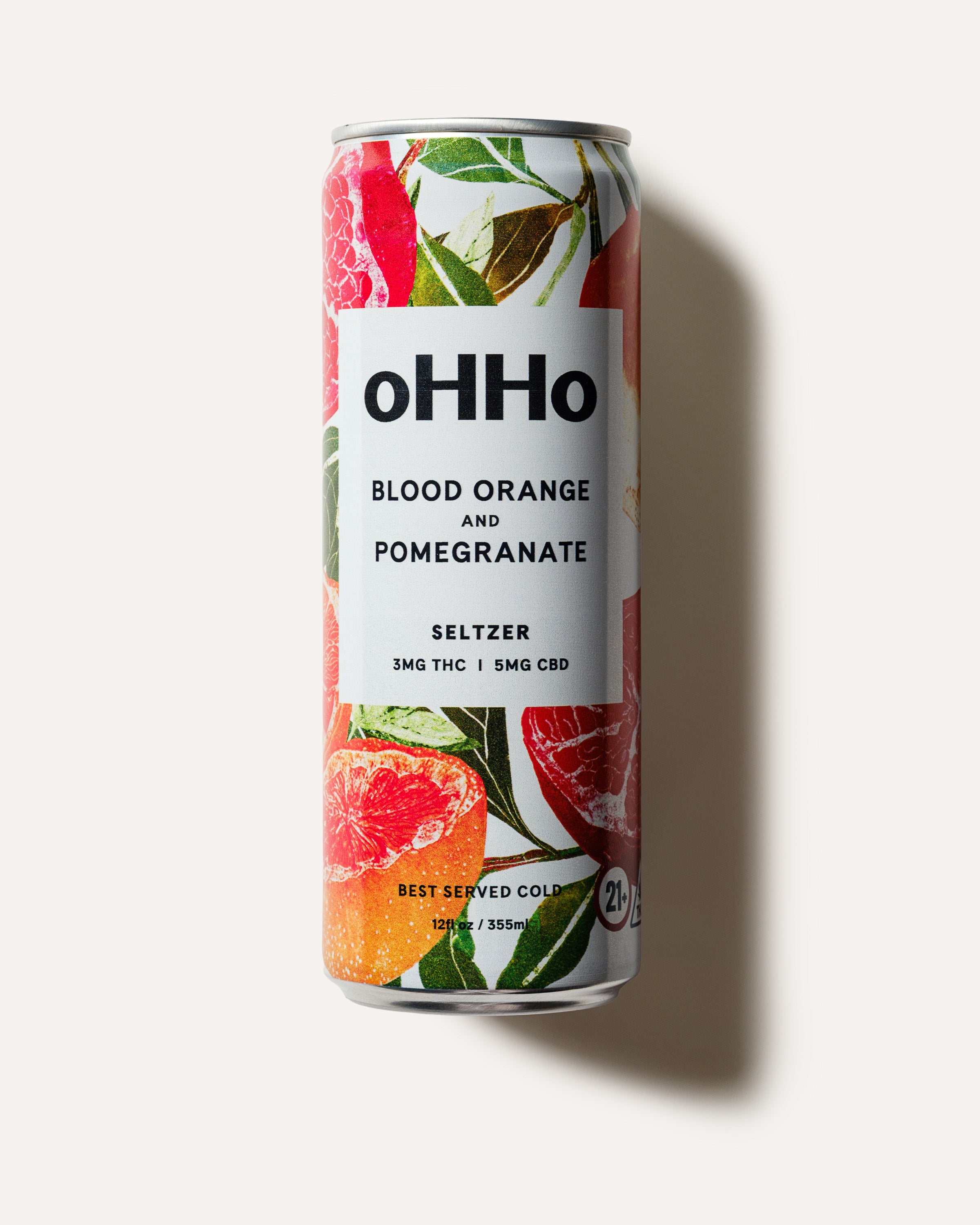 Blood Orange and Pomegranate Seltzer
