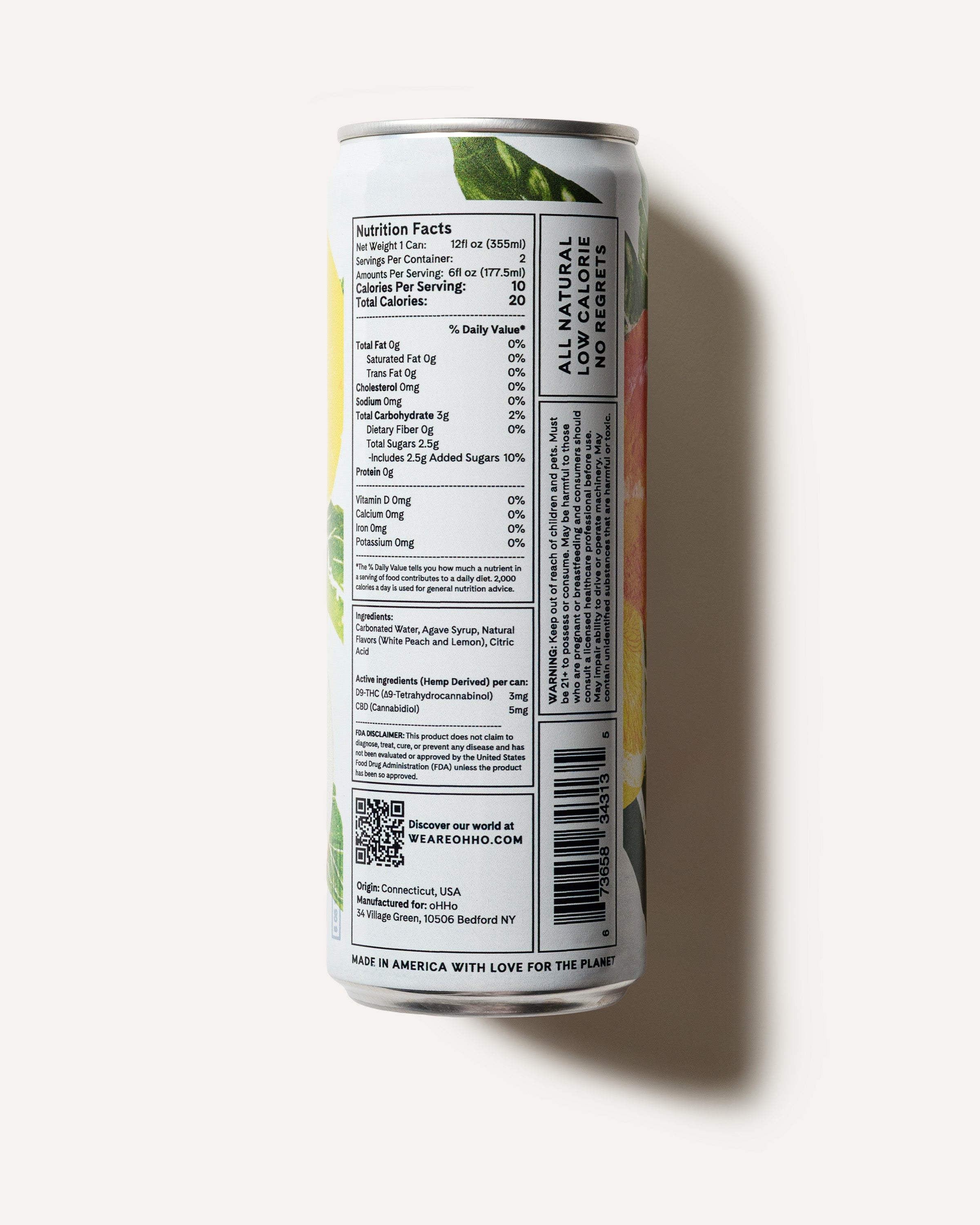 White Peach &amp; Lemon Seltzer
