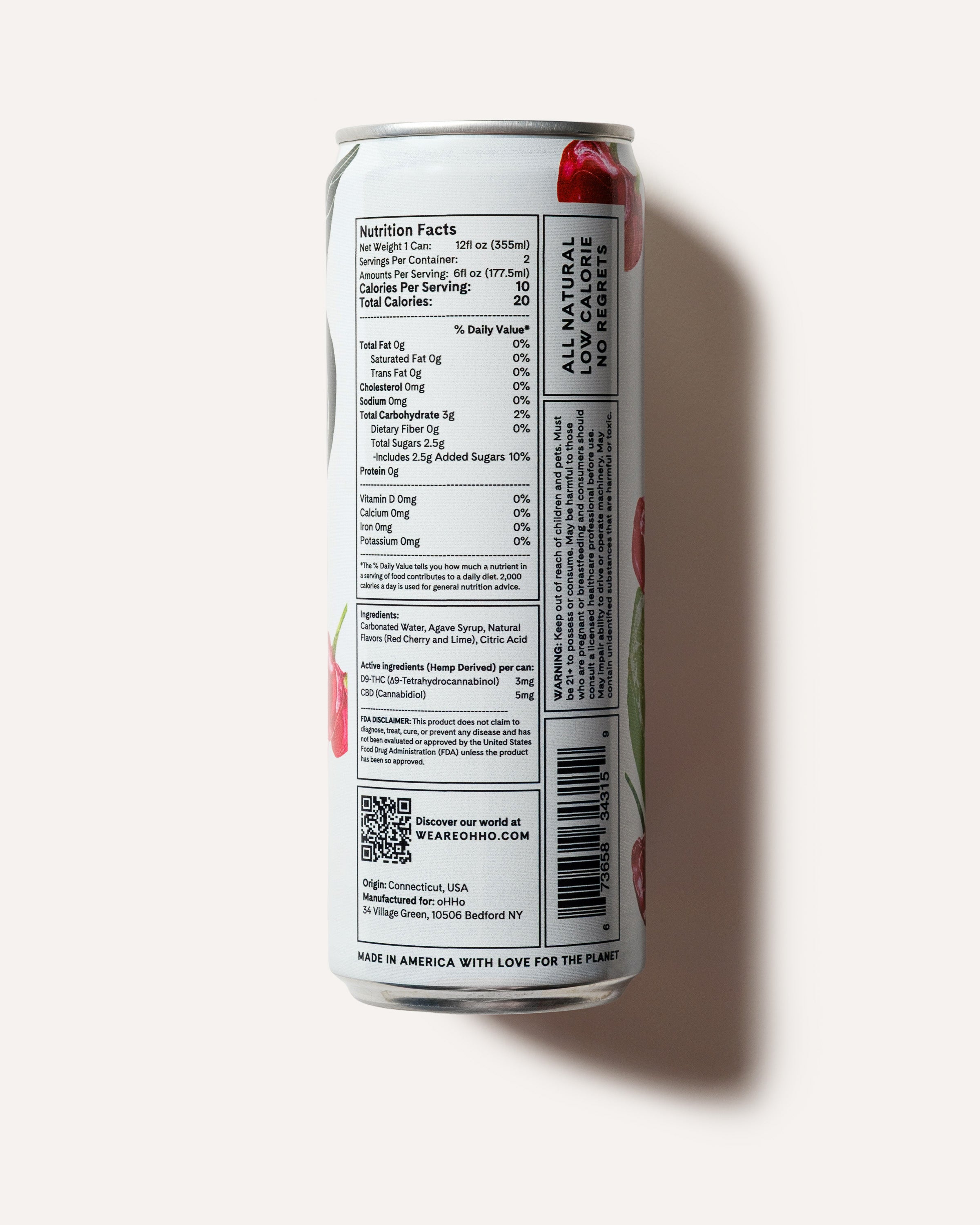 (oHHo)RED Cherry and Lime Seltzer