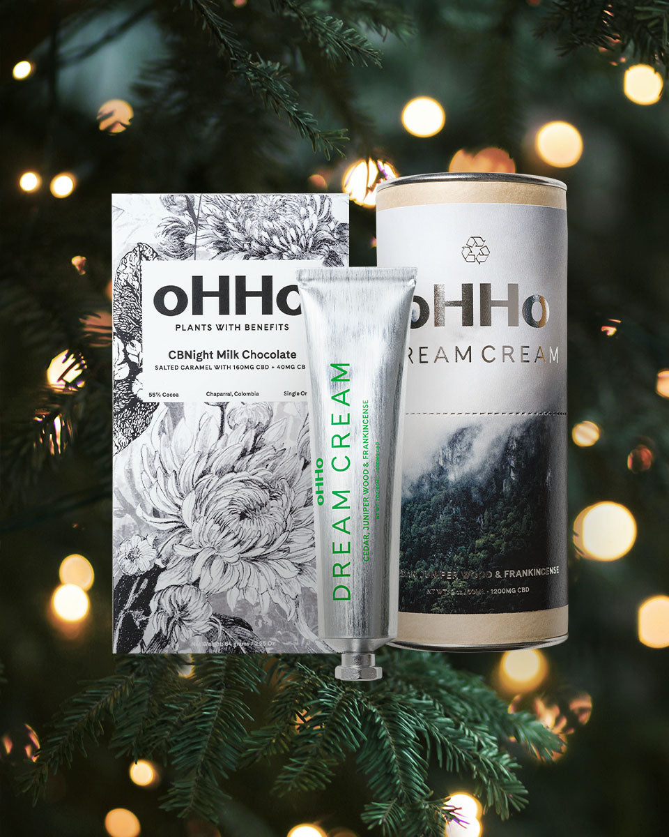 oHHo Holiday Bundle showing Dream Cream, Milk Chocolate