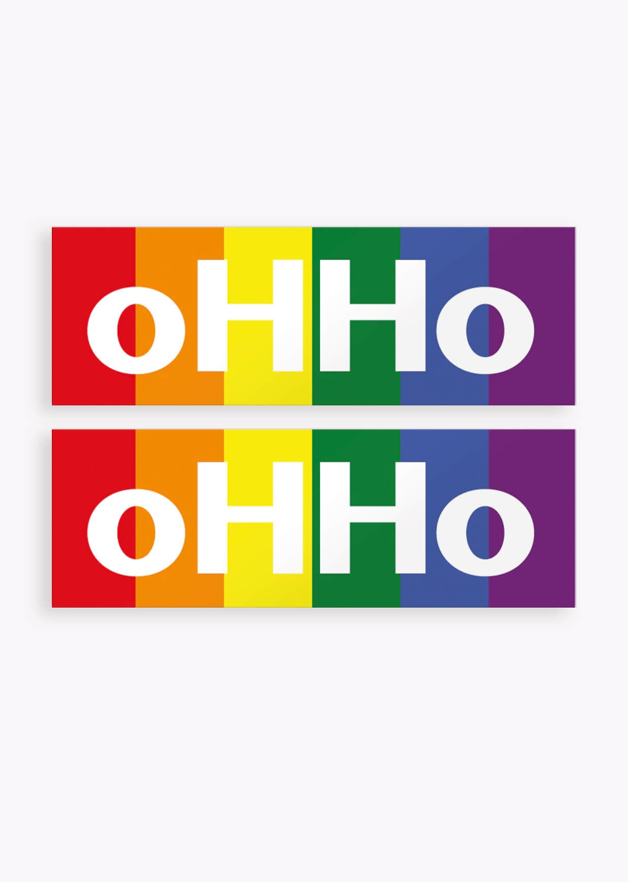 oHHo Rainbow Sticker 2-Pack