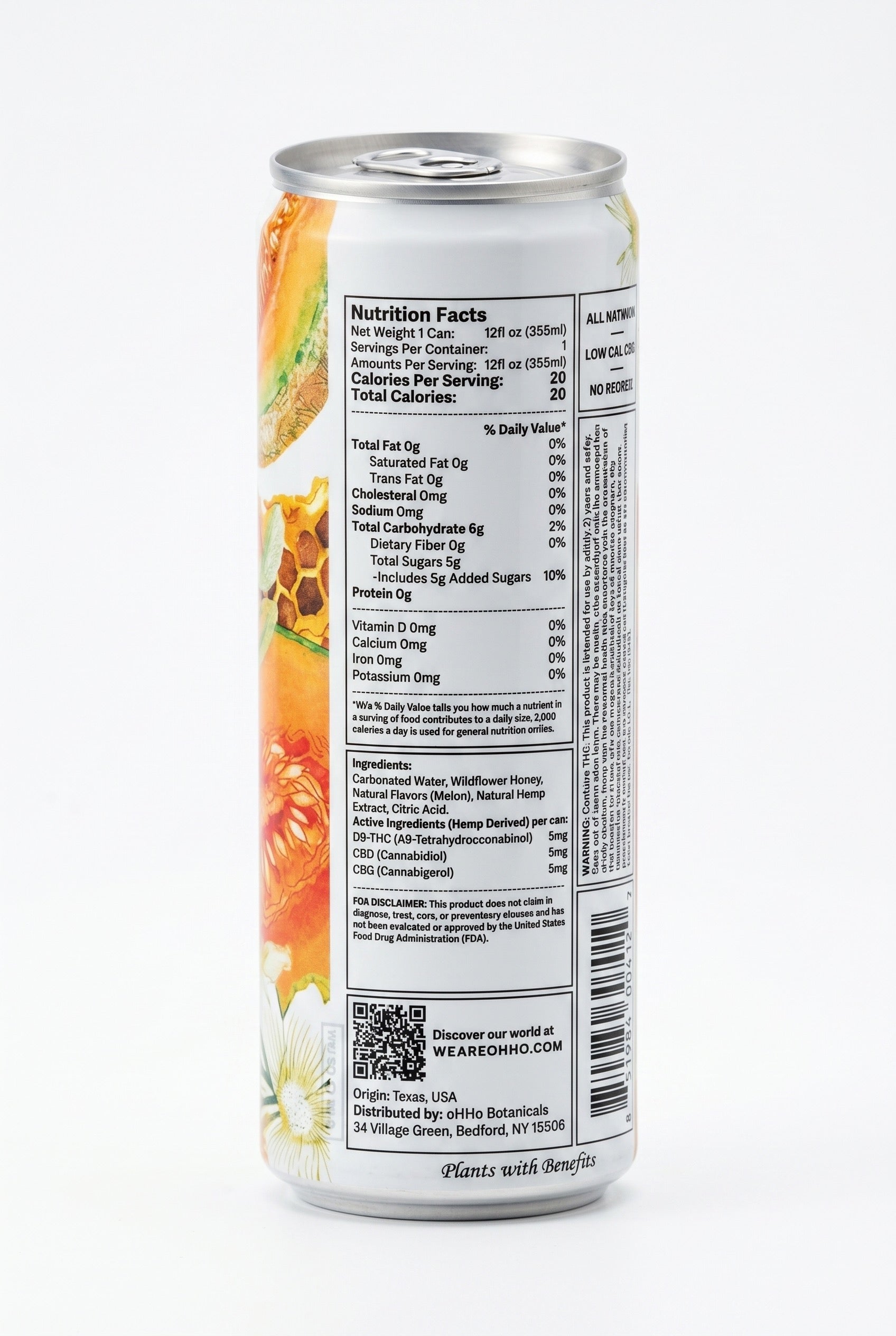 Cantaloupe THC Seltzer | Zero Alcohol Buzz – oHHo